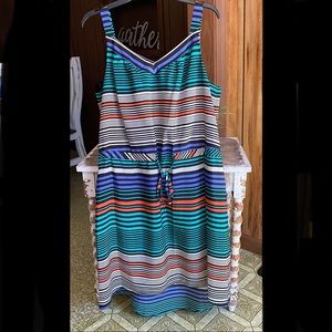 Sleeveless striped dress